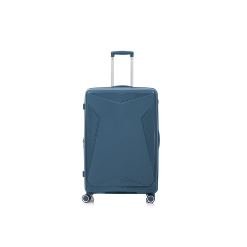 Βαλίτσα Μεγάλη Σκληρή Rcm 75cm 182-75 Επεκτεινόμενη Navy
