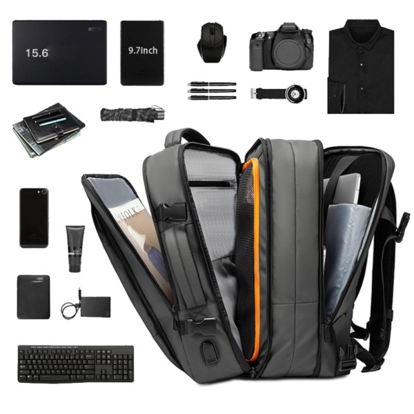 Σακίδιο Πλάτης Bange 1908 Laptop 17.3'' Ανθρακί ΣΑΚΙΔΙΑ ΠΛΑΤΗΣ