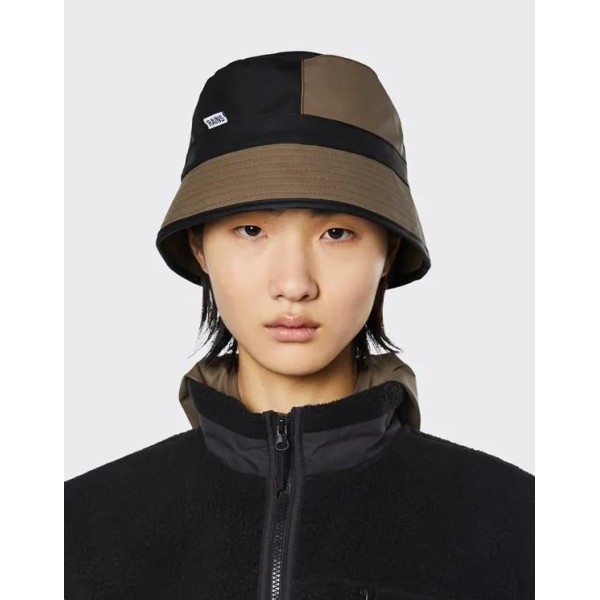 Καπέλο Rains Bucket Hat 20010-55 XS/S/M Black/ Wood ΑΞΕΣΟΥΑΡ