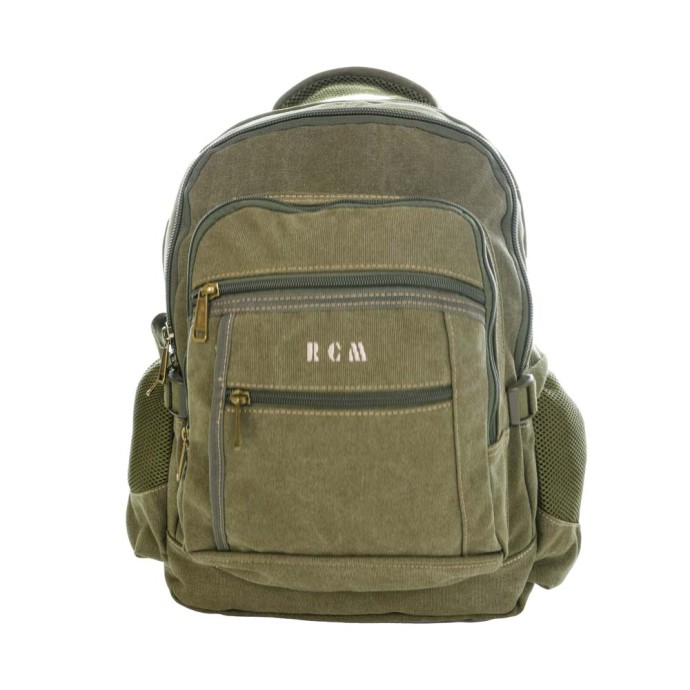 Σακίδιο Πλάτης RCM 21243 Canvas Bag Χακί