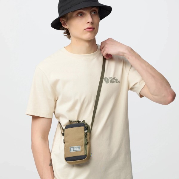 Τσαντάκι Ώμου Fjallraven Vardag Pocket Small 23200338- 354-22 Poppy Pink-Khaki Dust