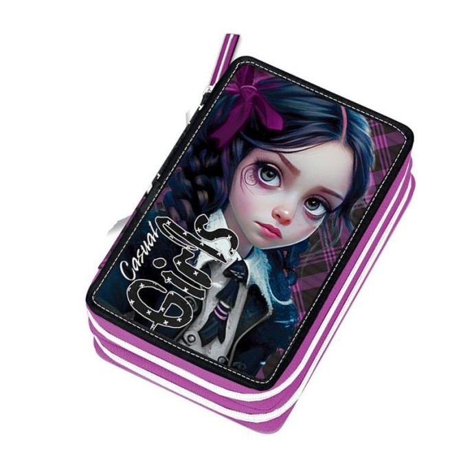 Κασετίνα (Γεμάτη) Graffiti 241334 Casual Girls ΣΧΟΛΙΚΑ ΕΙΔΗ