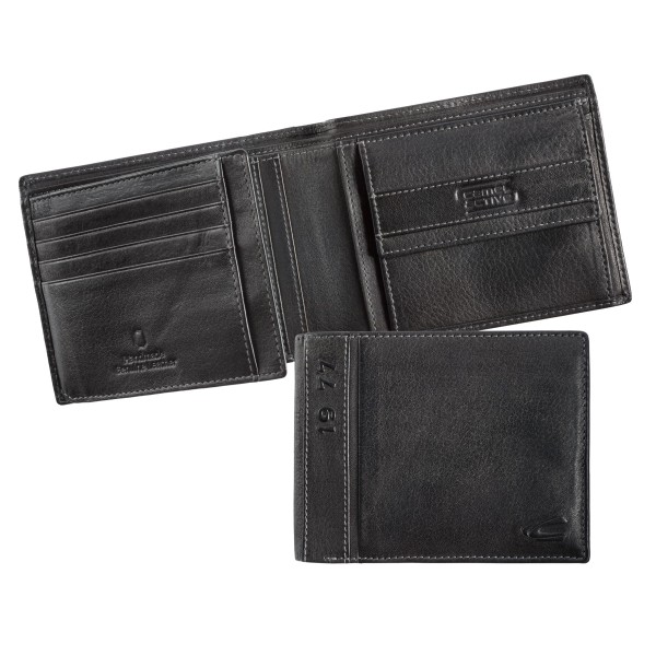 Πορτοφόλι Δερμάτινο Πλάγιο Camel Active Melbourne 247-703-60 Μαύρο ΤΣΑΝΤΕΣ & ΠΟΡΤΟΦΟΛΙΑ
