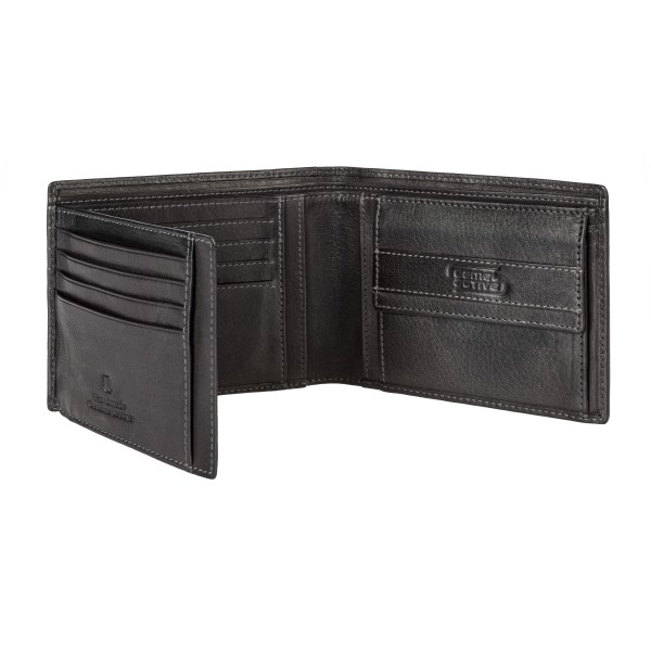 Πορτοφόλι Δερμάτινο Πλάγιο Camel Active Melbourne 247-703-60 Μαύρο ΤΣΑΝΤΕΣ & ΠΟΡΤΟΦΟΛΙΑ