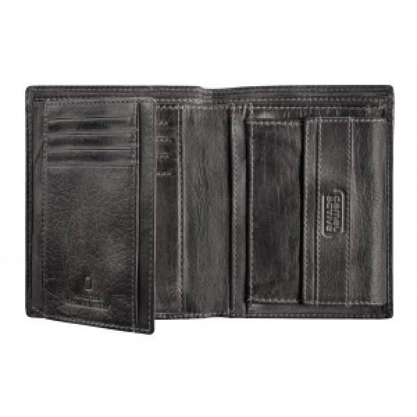 Πορτοφόλι Δερμάτινο Όρθιο Camel Active Melbourne 247-704-60 Μαύρο ΤΣΑΝΤΕΣ & ΠΟΡΤΟΦΟΛΙΑ