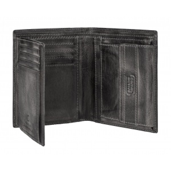 Πορτοφόλι Δερμάτινο Όρθιο Camel Active Melbourne 247-704-60 Μαύρο ΤΣΑΝΤΕΣ & ΠΟΡΤΟΦΟΛΙΑ