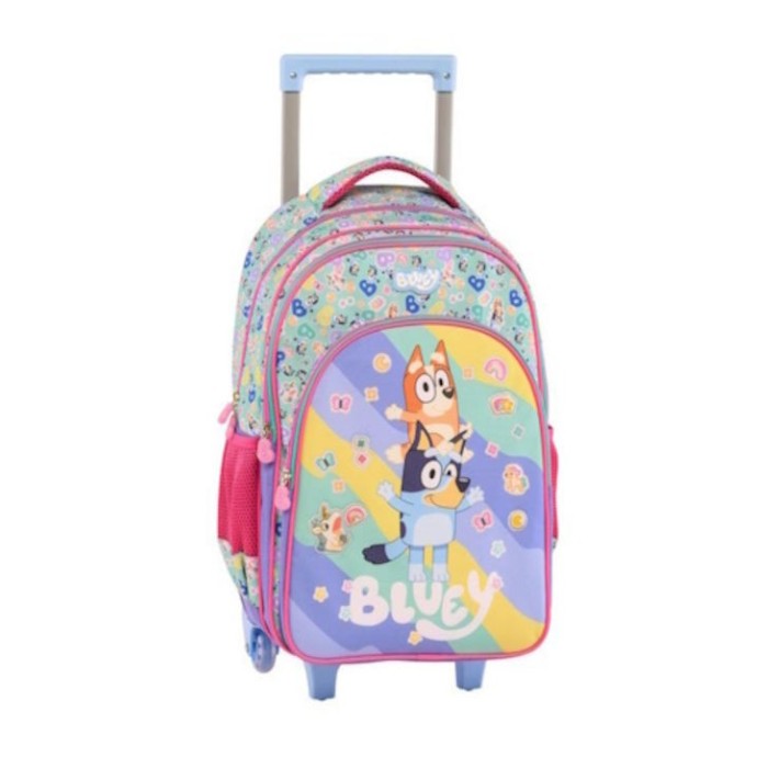 Σακίδιο πλάτης - Τροχήλατο Δημοτικού Graffitι Bluey 250251 Stickers Rain