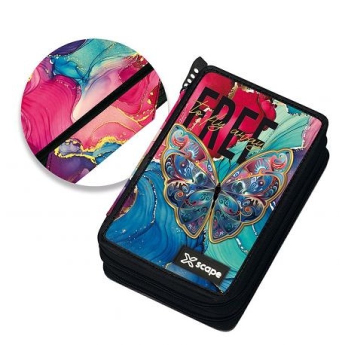 Κασετίνα (Γεμάτη) Graffiti  259331 Πεταλουδα Xscape