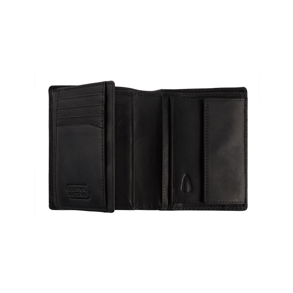 Πορτοφόλι Δερμάτινο Όρθιο Camel Active Nepal 280-703-60 Μαύρο ΤΣΑΝΤΕΣ & ΠΟΡΤΟΦΟΛΙΑ