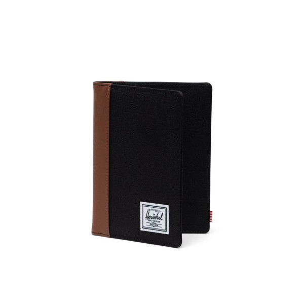 Θήκη Διαβατηρίου -Πορτοφόλι Herschel Supply Raynor Passpot Holder Black/Tan ΤΣΑΝΤΕΣ & ΠΟΡΤΟΦΟΛΙΑ