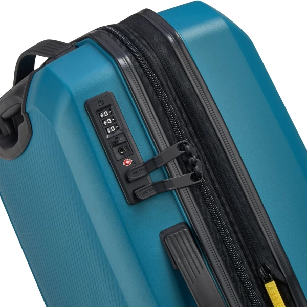 Βαλίτσα Καμπίνας Σκληρή Επεκτεινόμενη Delsey Anvers Slim Teal Blue