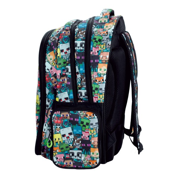Σακίδιο Πλάτης Δημοτικού Gim 316-04031 Minecraft Chibi