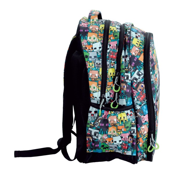 Σακίδιο Πλάτης Δημοτικού Gim 316-04031 Minecraft Chibi