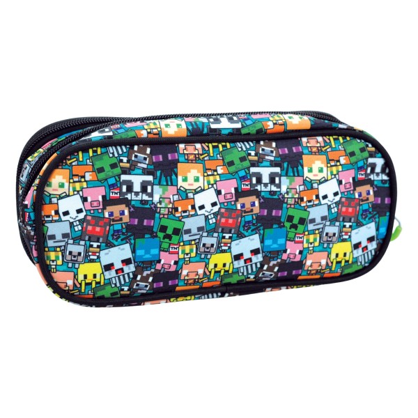 Κασετίνα οβάλ Gim 316-04144 Minecraft Chibi