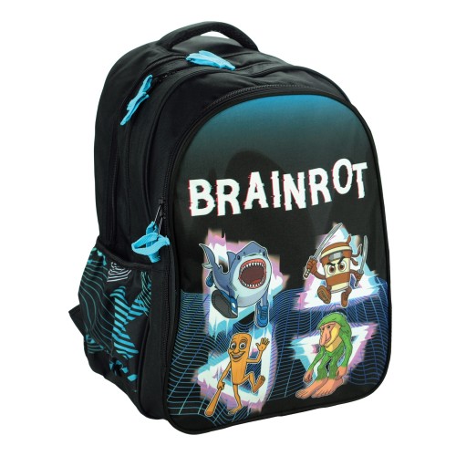 Σακίδιο Πλάτης Δημοτικού Οβαλ  Gim 343-10031 Tokido Brainrot