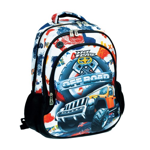 Σακίδιο Πλάτης Δημοτικού Back Me Up No Fear 348-14031 Off Road