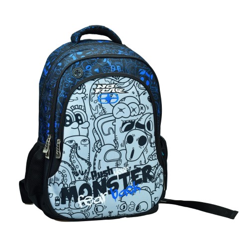 Σακίδιο Πλάτης Δημοτικού Back Me Up No Fear 348-16031 Monster