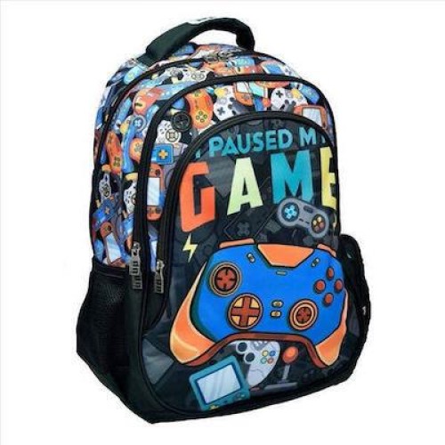 Σακίδιο Πλάτης Δημοτικού Back Me Up Game 357-22031