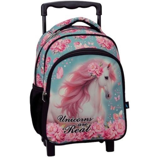 Σακίδιο Πλάτης-Τροχήλατο Νηπίου Back Me Up 357-25072 Butterfly Unicorn