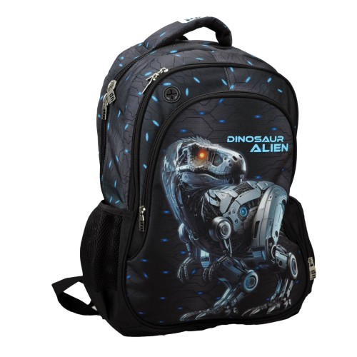 Σακίδιο Πλάτης Δημοτικού Back Me Up 357-27031 Dinosaur Alien