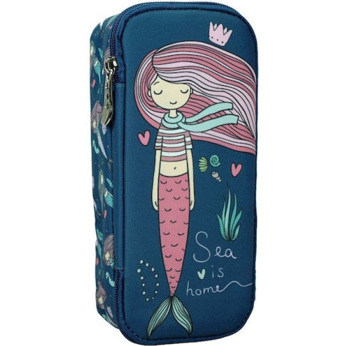 Κασετίνα οβάλ Back me Up  357-28141 Mermaid