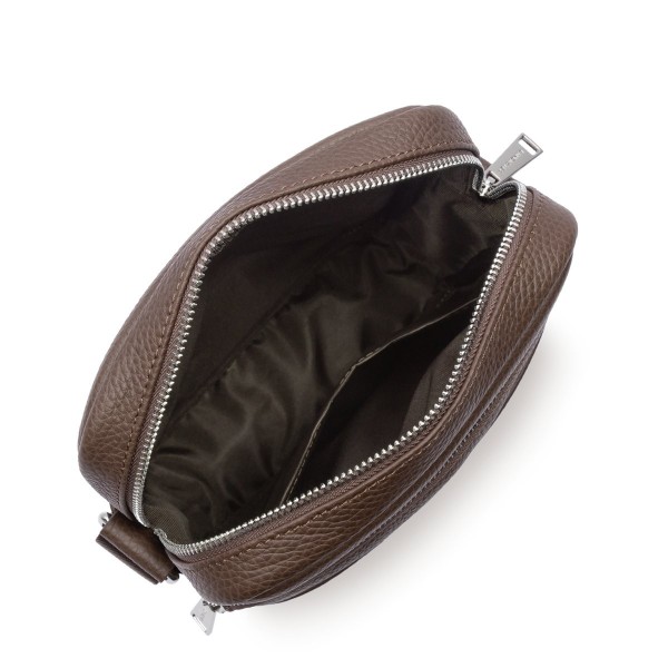 Τσαντάκι 'Ωμου Δερμάτινο Lancaster Gentlemen Harry Double Zip 370-35 Maroon