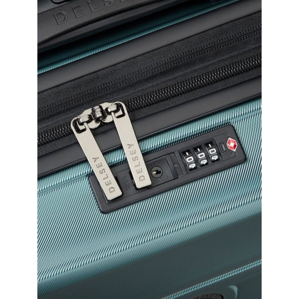 Βαλίτσα Καμπίνας Σκηρή Επεκτεινόμενη Delsey Meteor Slim 55cm Green