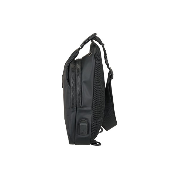 Τσάντα Ώμου Διαγώνια Crossbody RCM 4835-011 Μαύρο ΤΣΑΝΤΕΣ & ΠΟΡΤΟΦΟΛΙΑ