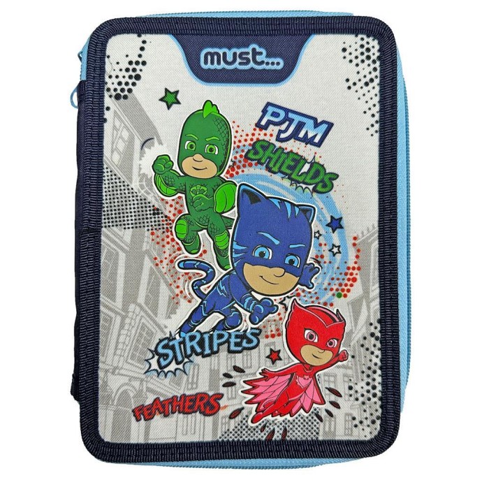 Κασετίνα Διπλή (Γεμάτη) Must Pj Masks Anyone Can Be Hero 484277 ΣΧΟΛΙΚΑ ΕΙΔΗ