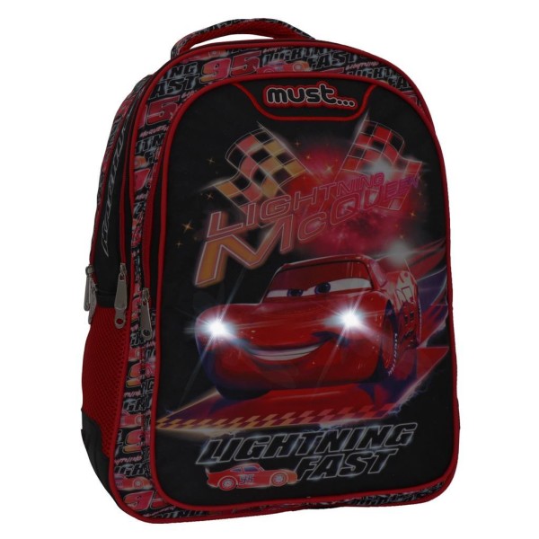 Σακίδιο Πλάτης Δημοτικού Must Disney Cars Lighting Fast 563363 ΣΧΟΛΙΚΑ ΕΙΔΗ