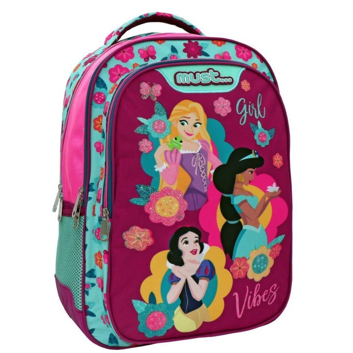 Σακίδιο Πλάτης Δημοτικού Must Disney Princess Girl Vibes 563374 ΣΧΟΛΙΚΑ ΕΙΔΗ