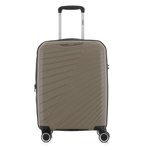 Βαλίτσα Καμπίνας Σκληρή Επεκτεινόμενη RCM 585-20 Καφέ