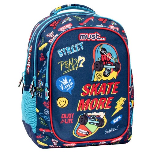 Σακίδιο Πλάτης Δημοτικού Must Skate More 585017