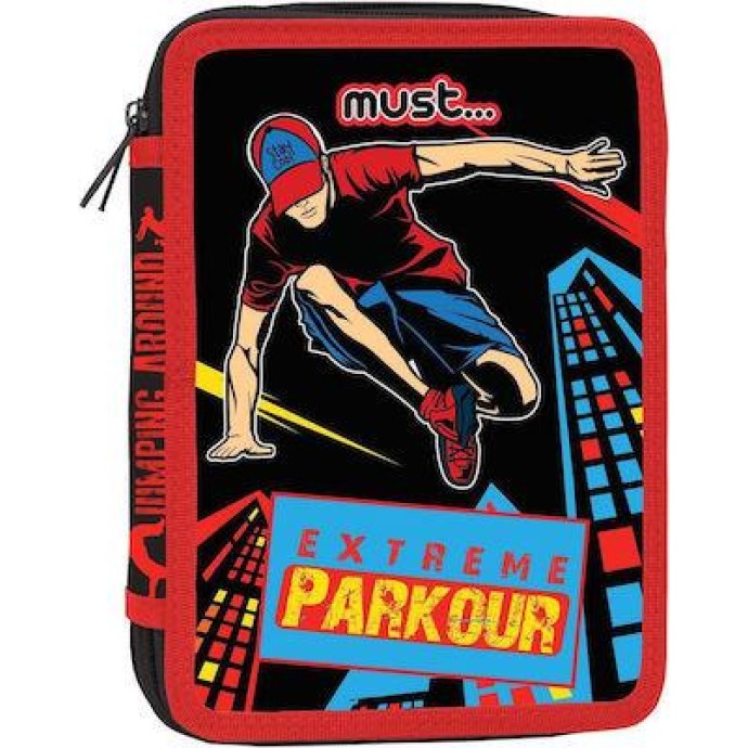 Κασετίνα Διπλή (Γεμάτη) Must Extreme Parkour 585075 ΣΧΟΛΙΚΑ ΕΙΔΗ