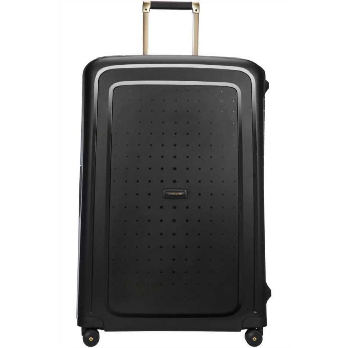 Βαλίτσα Σκληρή Samsonite S' Cure DLX Spinner 81cm 59237-7246 Black Gold Deluscious ΒΑΛΙΤΣΕΣ & ΣΑΚΟΙ ΤΑΞΙΔΙΟΥ