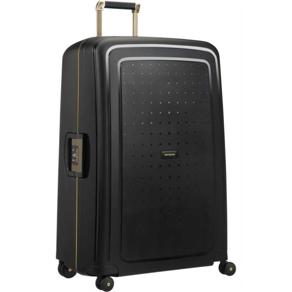 Βαλίτσα Σκληρή Samsonite S' Cure DLX Spinner 81cm 59237-7246 Black Gold Deluscious ΒΑΛΙΤΣΕΣ & ΣΑΚΟΙ ΤΑΞΙΔΙΟΥ