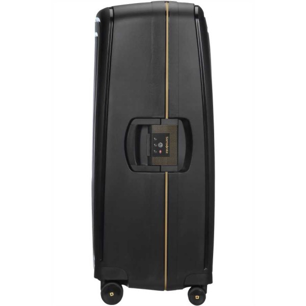 Βαλίτσα Σκληρή Samsonite S' Cure DLX Spinner 81cm 59237-7246 Black Gold Deluscious ΒΑΛΙΤΣΕΣ & ΣΑΚΟΙ ΤΑΞΙΔΙΟΥ