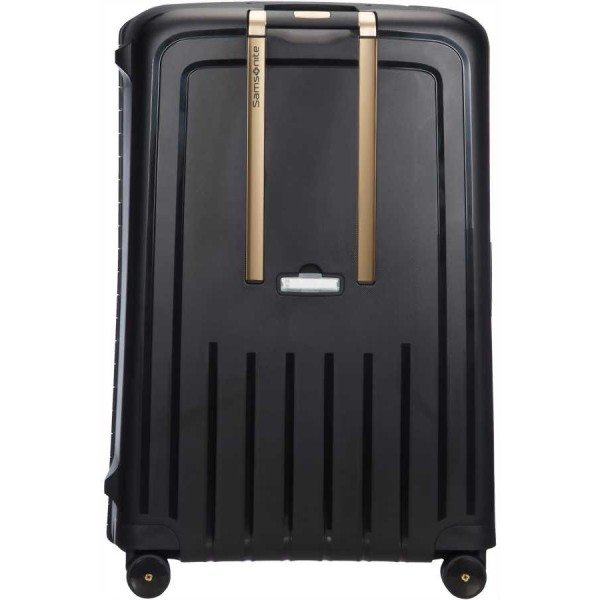Βαλίτσα Σκληρή Samsonite S' Cure DLX Spinner 81cm 59237-7246 Black Gold Deluscious ΒΑΛΙΤΣΕΣ & ΣΑΚΟΙ ΤΑΞΙΔΙΟΥ
