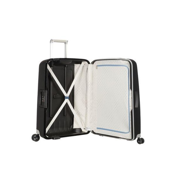 Βαλίτσα Σκληρή Samsonite S' Cure Spinner 81cm 59244-1041 Black ΒΑΛΙΤΣΕΣ & ΣΑΚΟΙ ΤΑΞΙΔΙΟΥ