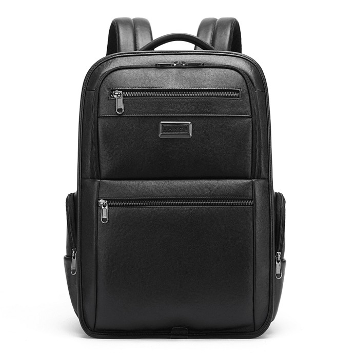 Σακίδιο Πλάτης Δερμάτινο Bange 17Lt 6626 Laptop 15.6 Μαύρο