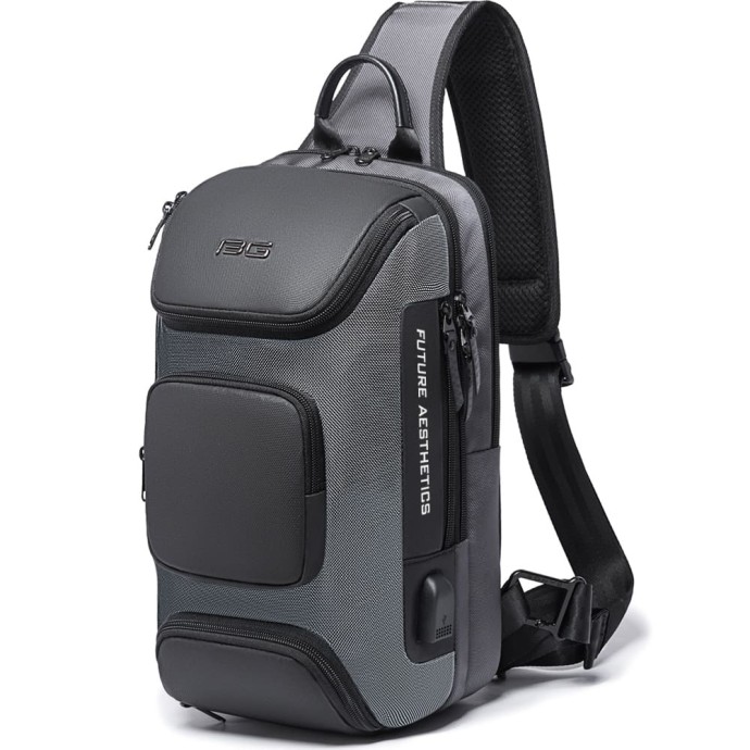 Τσάντα Ώμου Διαγώνια Bange Crossbody 7086 Ανθρακί