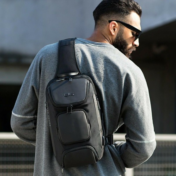 Τσάντα Ώμου Διαγώνια Bange Crossbody 7086 Ανθρακί