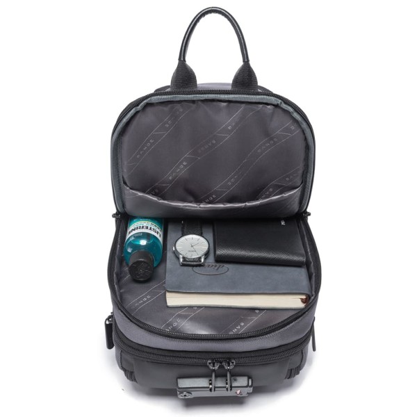 Τσάντα Ώμου Διαγώνια Bange Crossbody 7086 Ανθρακί