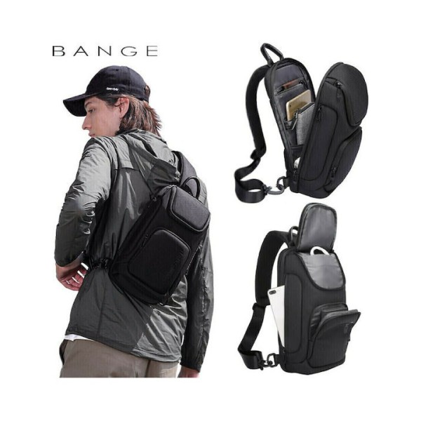 Τσάντα Ώμου Διαγώνια Bange Crossbody 7565 Μαύρο