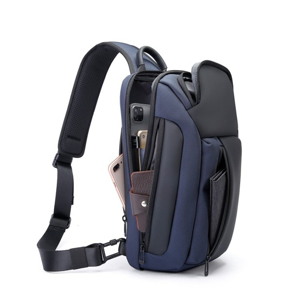 Τσάντα Ώμου Διαγώνια Bange Crossbody 7566 Μπλε