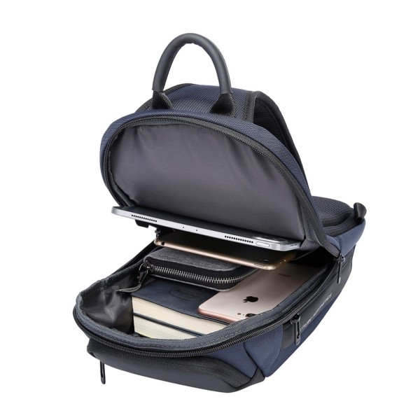 Τσάντα Ώμου Διαγώνια Bange Crossbody 7566 Μπλε