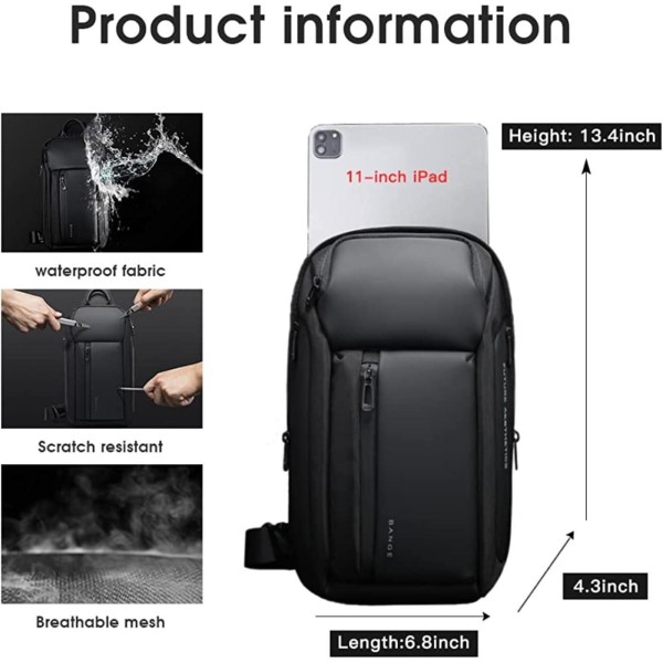 Τσάντα Ώμου Διαγώνια Bange Crossbody 7566 Ανθρακί ΤΣΑΝΤΕΣ & ΠΟΡΤΟΦΟΛΙΑ