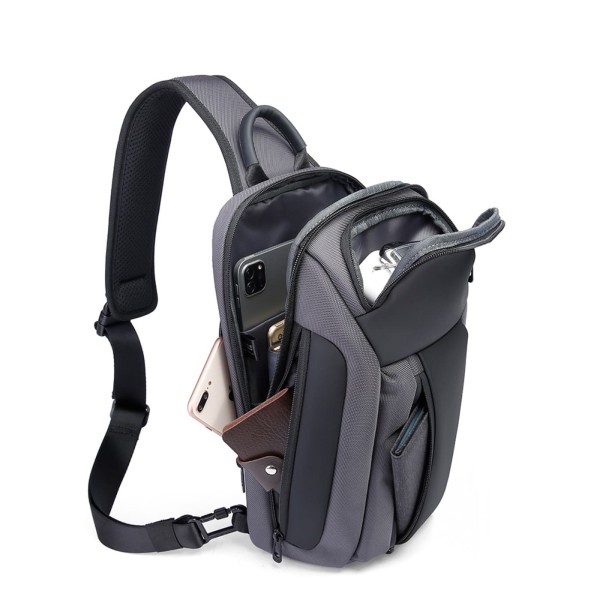 Τσάντα Ώμου Διαγώνια Bange Crossbody 7566 Ανθρακί ΤΣΑΝΤΕΣ & ΠΟΡΤΟΦΟΛΙΑ
