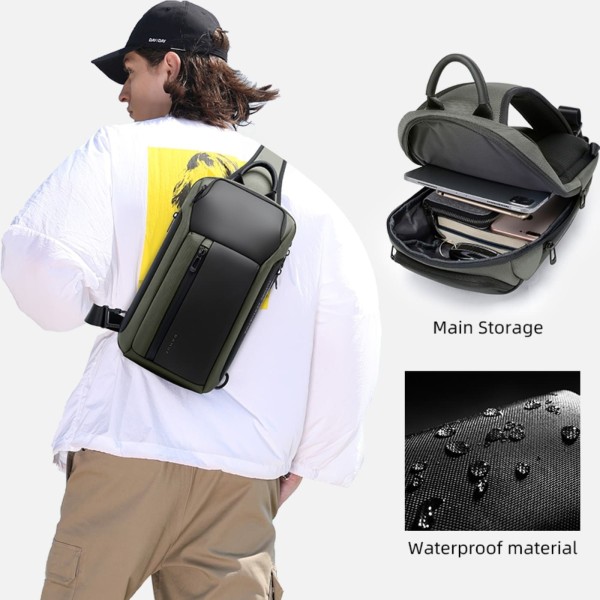 Τσάντα Ώμου Διαγώνια Bange Crossbody 7566 Χακί