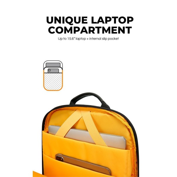 Σακίδιο Πλάτης Bange 7839 -BLC  Laptop 15.6'' Μαύρο